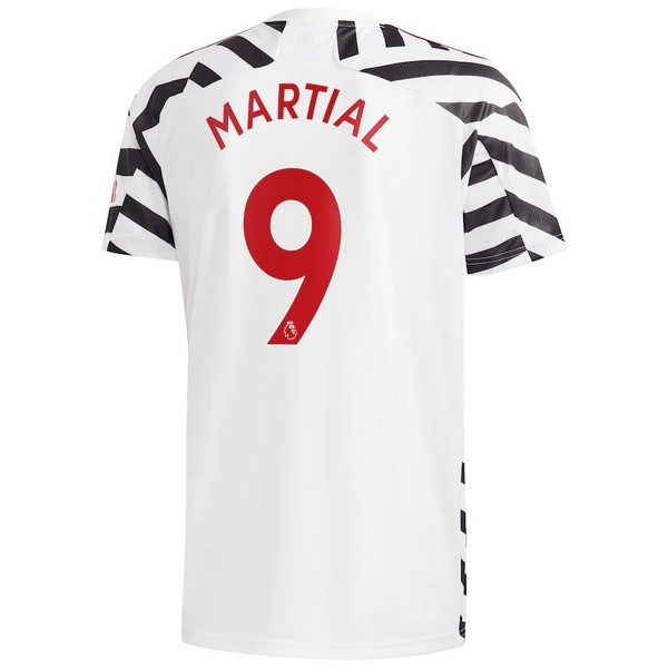 Camiseta Manchester United NO.9 Martial 3ª Kit 2020 2021 Blanco